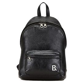 Mochila de couro B Logo da Balenciaga Preto