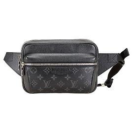 Borsa a tracolla Louis Vuitton Monogram Eclipse Taigarama per esterni Nero