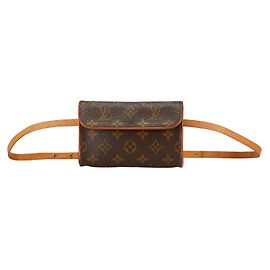 Louis Vuitton Pochette Florentine Monogram Schultertasche Braun Bronze