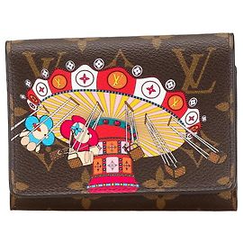 Cartera Trifold Victorine Vivienne Monogram Louis Vuitton Castaño Otro