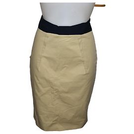 Minissaia Red Valentino Garavani de algodão bege Bege