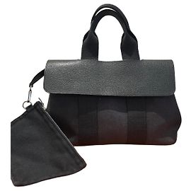 Sac Hermès Val Paradiso Noir Toile Noir