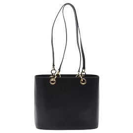Salvatore Ferragamo Vintage Tote bag Leather Black