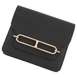 Hermès Hermes Black Chevre Mysore Coin Purse Black
