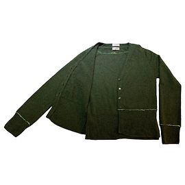 Autre Marque Grüner Cardigan mit Pailletten Grün