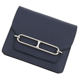 Monedero Roulis Verso de Hermès Azul