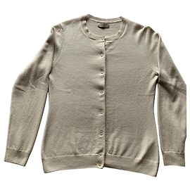 Autre Marque Cardigan aus 100% Kaschmir Weiß Aus weiß