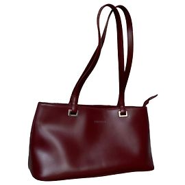 Bolso Pollini de cuero burdeos Burdeos