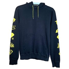Autre Marque Moletom preto com estampas amarelas Preto