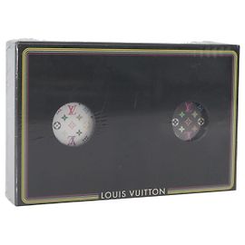 LOUIS VUITTON Multicolor Playing Cards Black White LV Auth AMZ463V Black White