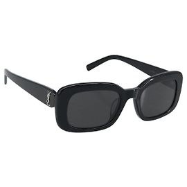 Gafas de sol SAINT LAURENT de plástico negras Auth bs33992 Negro