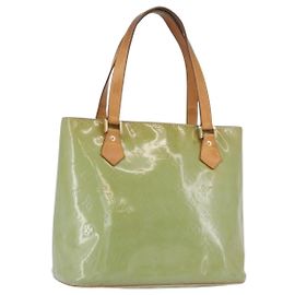LOUIS VUITTON Bolso de Mano Monogram Vernis Houston Azul Bebé M91005 LV Auth BSZ324 Azul claro