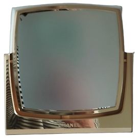 Chanel Doppelseitiger Tischspiegel Golden
