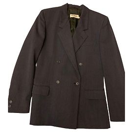 Aspesi Double-breasted blazer Dark grey
