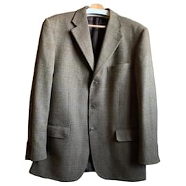 Autre Marque Brown checked tweed jacket Brown