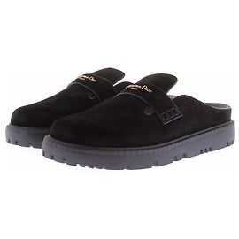Dior Black suede 'Boy' mules Black
