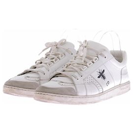 Baskets Christian Dior en cuir blanc Blanc