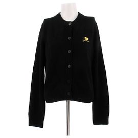 Ganni Cardigan nero in lana Nero