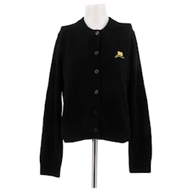 Ganni Schwarzer Wollcardigan Schwarz