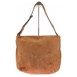 Sessun Borsa "Divilio" in suede cammello Cammello