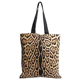 Saint Laurent Borsa tote in stampa leopardata marrone Marrone