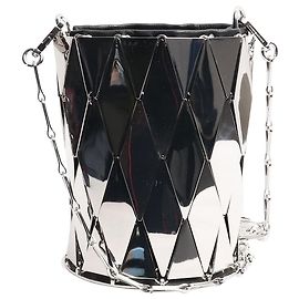 Paco Rabanne Borsa a spalla metallica argento Argento