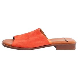 Etro Orange suede slides - size EU 39 Orange