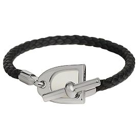 HERMÈS "ÉTIÈRE H" BRACELET. Black