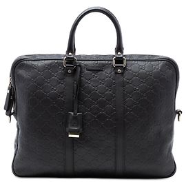 Borsa da lavoro Guccissima nera Gucci Nero
