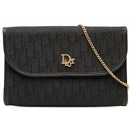 Bolsa transversal em canvas Trotter Diorissimo preta da Dior Preto