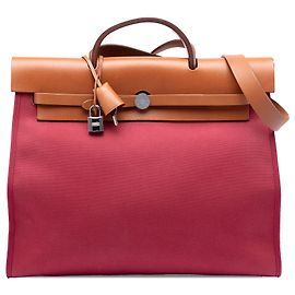 Hermès Borsa Herbag Zip 39 Rossa Rosso Altro