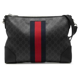 Borsa a tracolla Gucci GG Supreme Web nera Nero