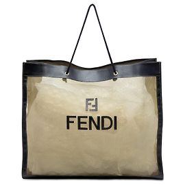 Fendi braune Netz-Tote Braun