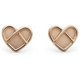 Poiray NUOVE ORECCHINI L'ATTRAPE COEUR ORO ROSA 18K PIETRA OPALINA Rosa