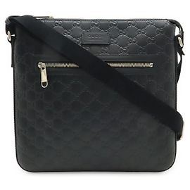 Borsa a spalla in pelle Gucci nera Nero