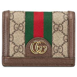 Cartera Gucci Ophidia GG Supreme de PVC Beige Otro