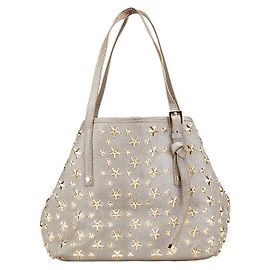 Bolso tote de cuero Sasha S de JIMMY CHOO Otro Gris