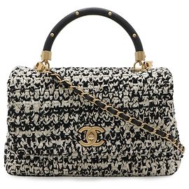 Borsa Chanel Coco Handle 29 S Nero Bianco