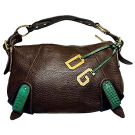 Borsa a mano Dolce & Gabbana in pelle marrone Marrone Verde