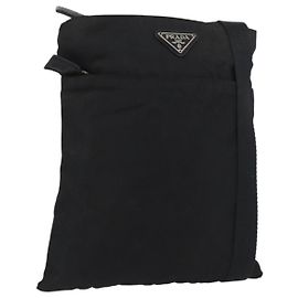 Borsa a Spalla PRADA in Nylon Nero Auth bs33979 Nero