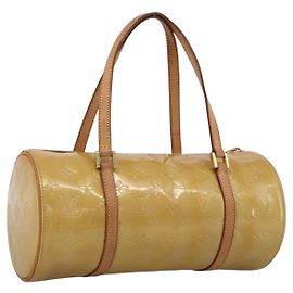 LOUIS VUITTON Bolso de Mano Monogram Vernis Bedford Beige M91006 LV Auth 170055 Beige
