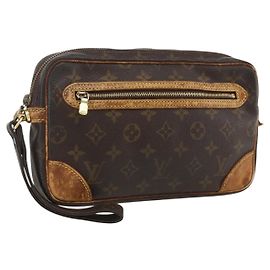 LOUIS VUITTON Monogram Marly Dragonne GM Clutch Bag M51825 LV Auth ARZ278 Monogram
