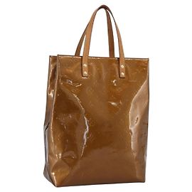 LOUIS VUITTON Monogram Vernis Reade MM Handtasche Bronze M91143 LV Auth 170090 Bronze