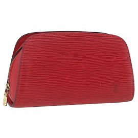 LOUIS VUITTON Epi Dauphine PM Tasche Kastilisch Rot M48447 LV Auth ti3785 Rot