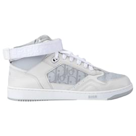 Dior Leather B27 High Top Sneakers White
