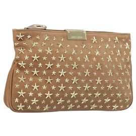 Borsa a mano Jimmy Choo in pelle beige oro Auth 173692 Beige D'oro