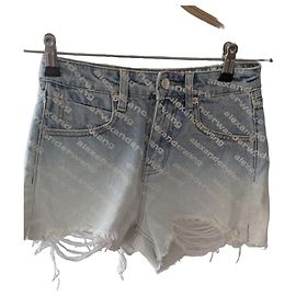 Pantalones cortos Alexander Wang de algodón azul Azul