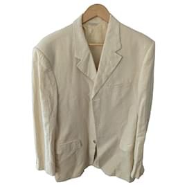 Versace Leinenblazer Beige Beige