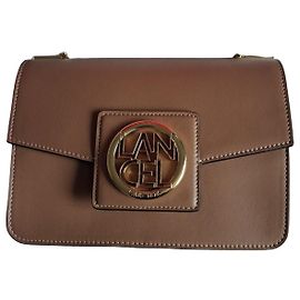 Bolsa de ombro Lancel em couro bege Bege