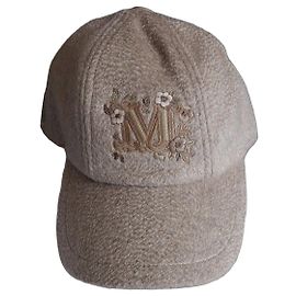 Max Mara beige wool cap Beige